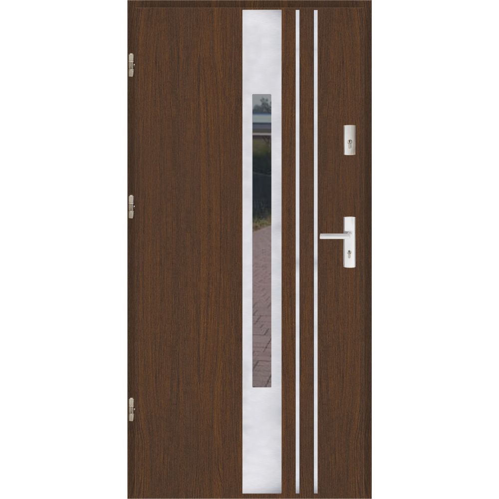 Drzwi wejściowe stalowe model PREMIUM F 44 INOX