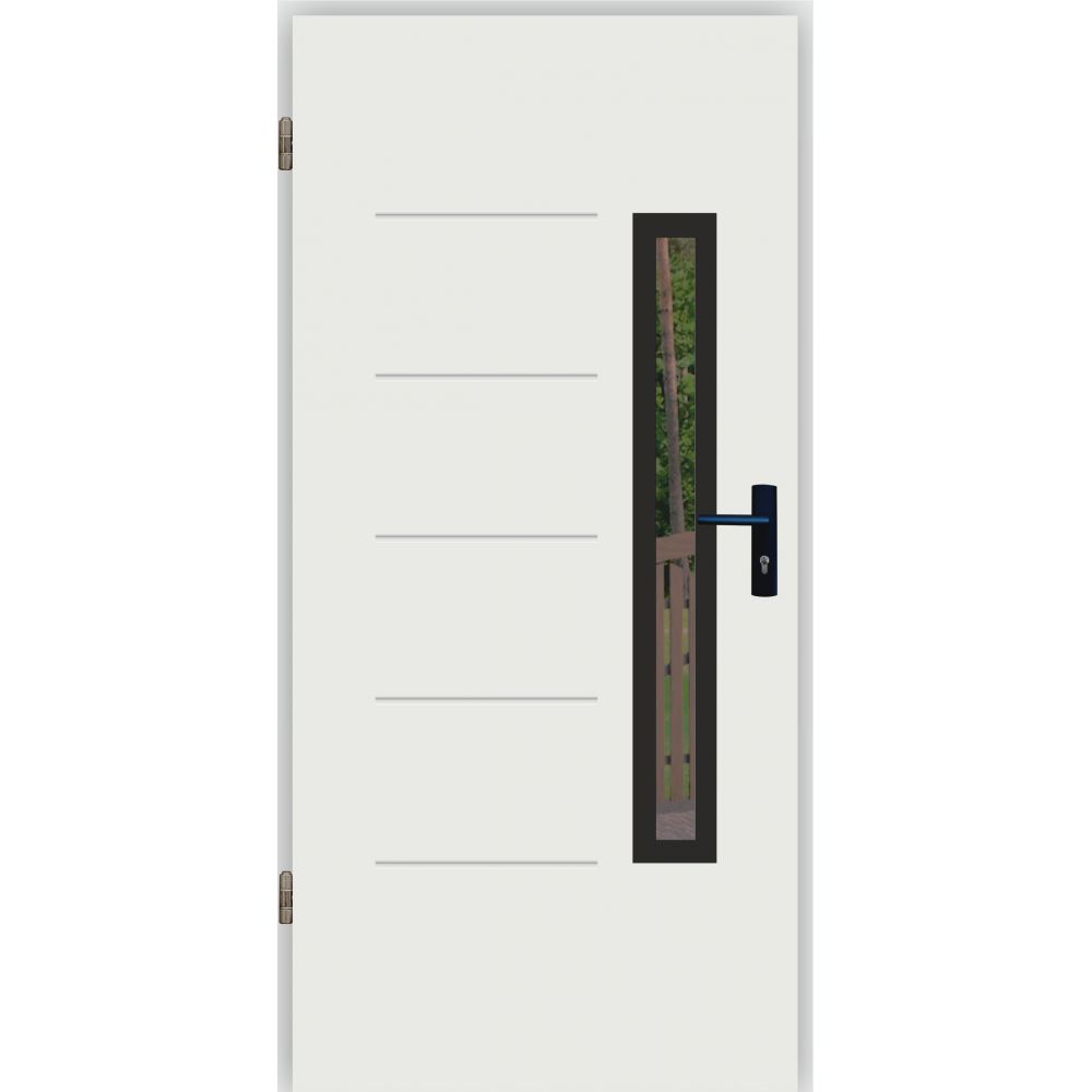 Drzwi zewnętrzne malowane techniczne model UT G82