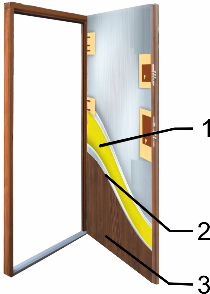 drzwi wypełnione pianką poliuretanową
